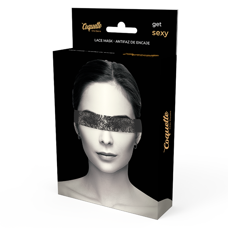 COQUETTE CHIC DESIRE - LACE MASK BLACK - 53Xshop