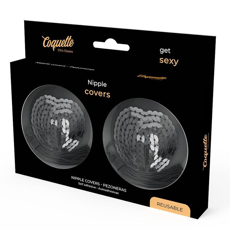 COQUETTE CHIC DESIRE - NIPPLE COVERS BLACK - 53Xshop
