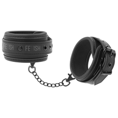 FETISH SUBMISSIVE - VEGAN LEATHER ANKLE CUFFS WITH NOPRENE LINING - 53Xshop