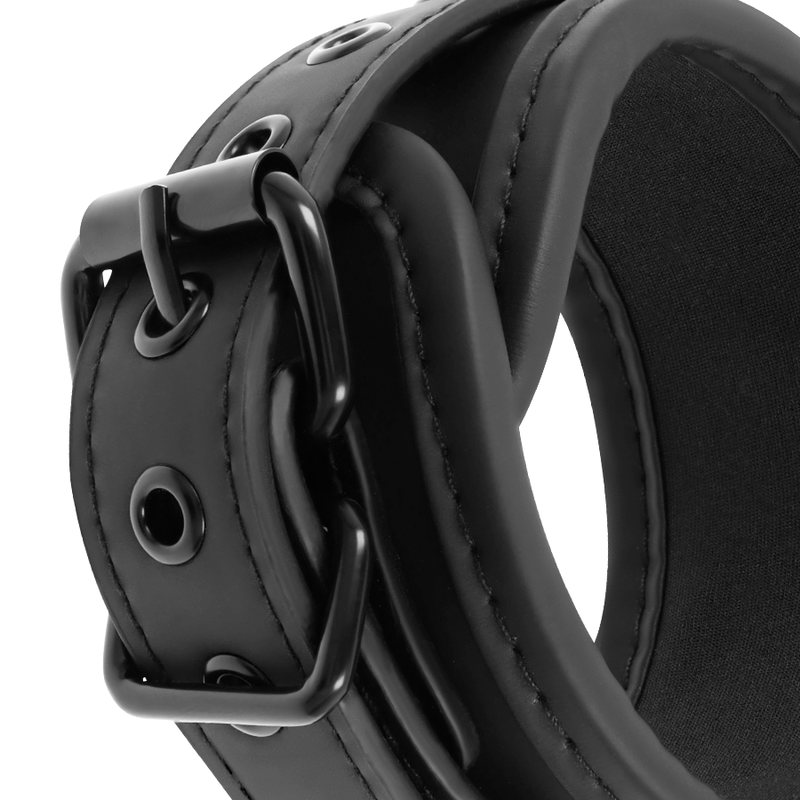 FETISH SUBMISSIVE - OPEN LEGS POSITION WITH NOPRENE LINING HANDCUFFS - 53Xshop