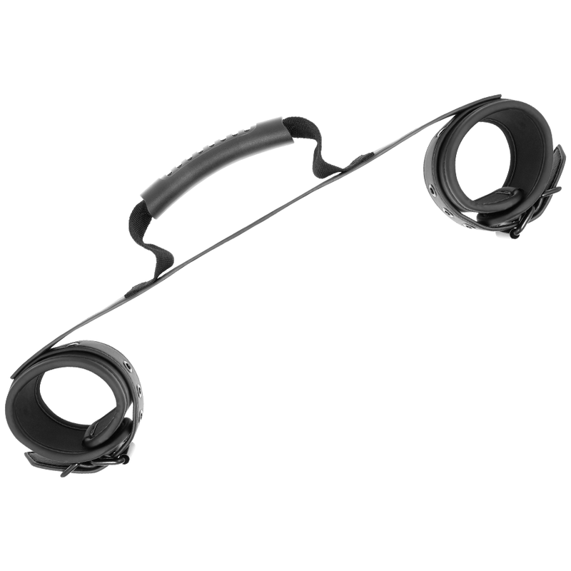FETISH SUBMISSIVE - NOPRENE LINING HANDCUFFS WITH HANDLE - 53Xshop
