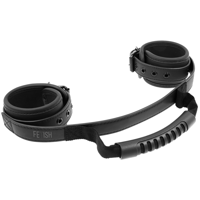 FETISH SUBMISSIVE - NOPRENE LINING HANDCUFFS WITH HANDLE - 53Xshop