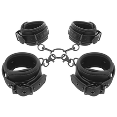 FETISH SUBMISSIVE - SET OF HAND AND ANKLE HANDCUFFS WITH NOPRENE LINING - 53Xshop