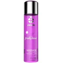 SWEDE - FRUITY LOVE WARMING EFFECT MASSAGE OIL PINK RASPBERRY AND RHUBARB 60 ML - 53Xshop