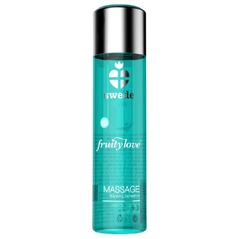 SWEDE - FRUITY LOVE WARMING EFFECT MASSAGE OIL BLACK CURRANT AND LIME 120 ML - 53Xshop