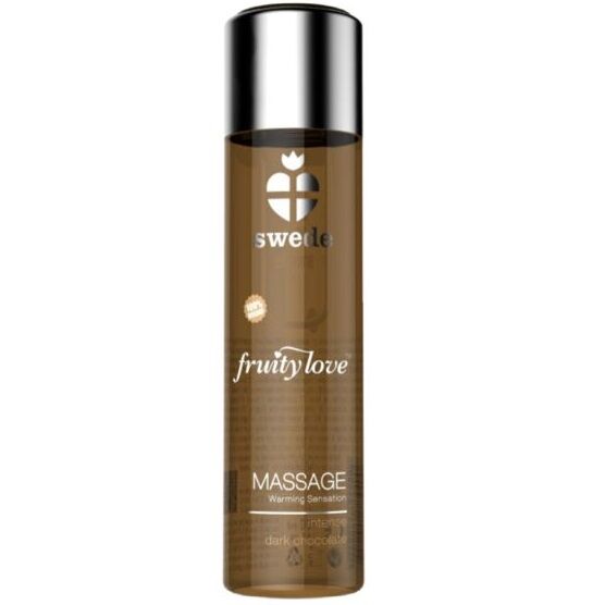 SWEDE - FRUITY LOVE WARMING EFFECT MASSAGE OIL INTENSE DARK CHOCOLATE 60 ML - 53Xshop