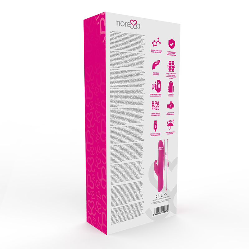 MORESSA - WARREN PREMIUM RECHARGEABLE SILICONE - 53Xshop