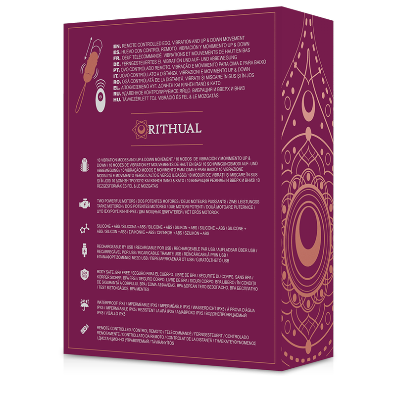 RITHUAL - REVA EGG REMOTE CONTROL UP&DOWN SYSTEM + VIBRATION - 53Xshop