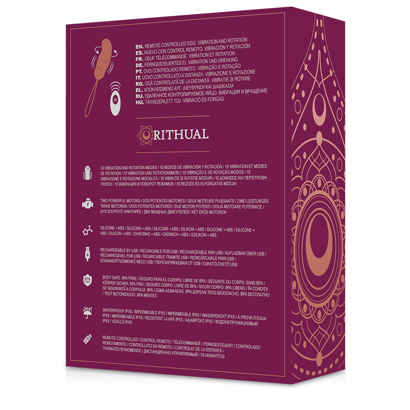 RITHUAL - ESHA EGG REMOTE CONTROL SYSTEM ROTATION + VIBRATION - 53Xshop