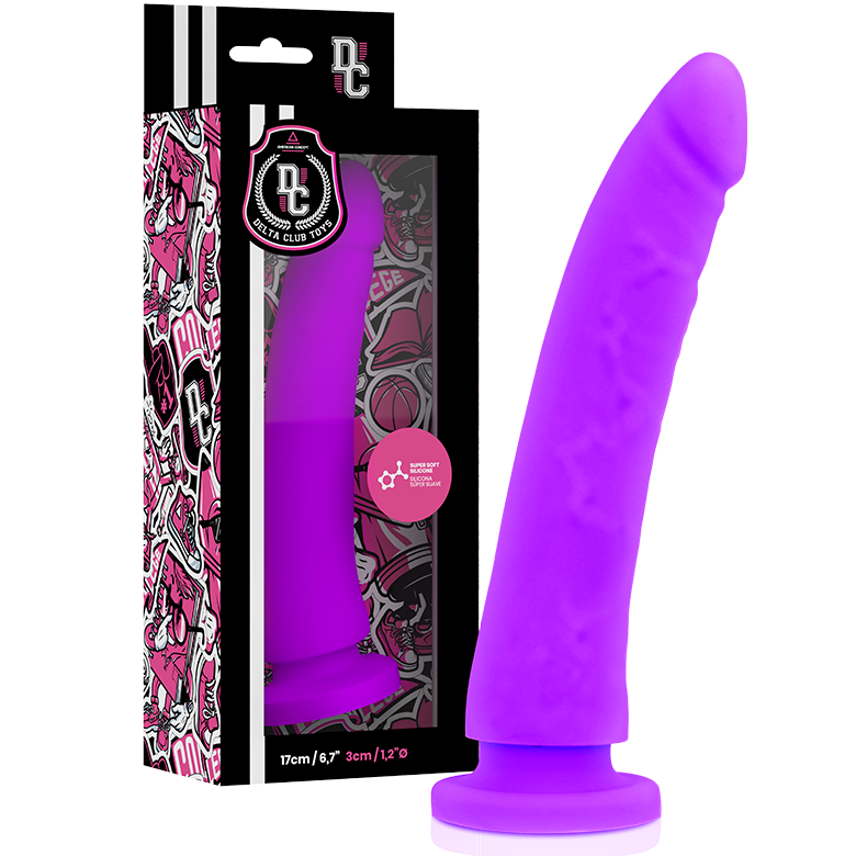 DELTA CLUB - TOYS LILAC DILDO MEDICAL SILICONE 17 CM -O- 3 CM - 53Xshop