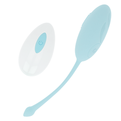 OHMAMA - TEXTURED VIBRATING EGG 10 MODES BLUE - 53Xshop