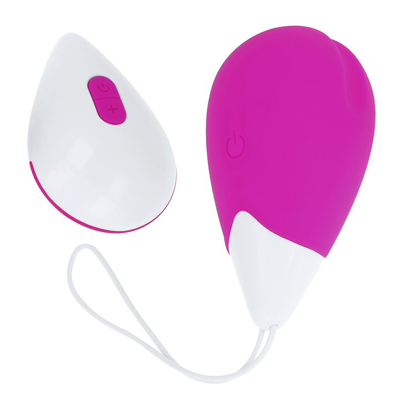 OHMAMA - TEXTURED VIBRATING EGG 10 MODES PURPLE AND WHITE - 53Xshop