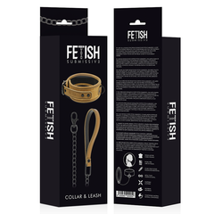 FETISH SUBMISSIVE ORIGEN - NEOPRENE LINED NECKLACE WITH CHAIN - 53Xshop