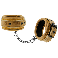 FETISH SUBMISSIVE ORIGEN - VEGAN LEATHER ANKLE CUFFS WITH NEOPRENE LINING - 53Xshop