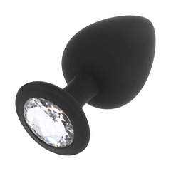 OHMAMA - DIAMOND SILICONE ANAL PLUG SIZE M 8 CM - 53Xshop