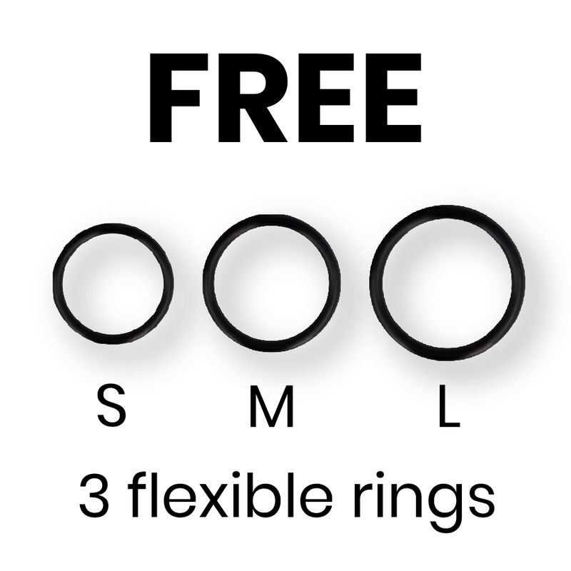 CYBER SILICOCK - STRAP-ON HARNESS WITH 3 RINGS FREE - 53Xshop
