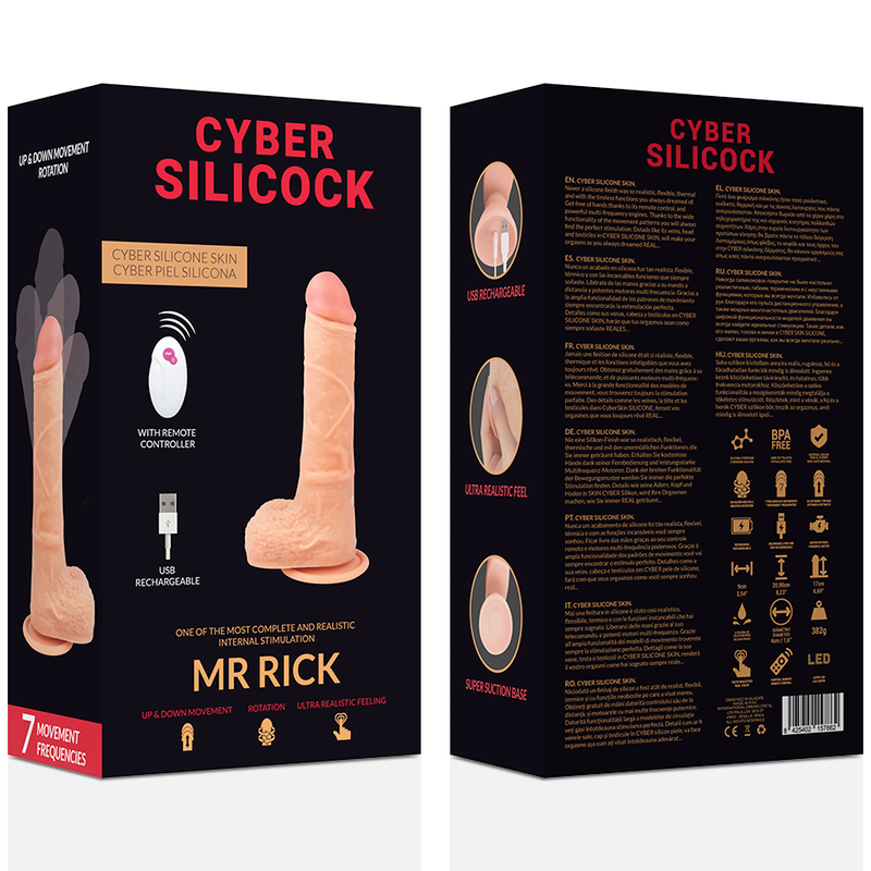 CYBER SILICOCK - REMOTE CONTROL REALISTIC MR RICK 20.9 CM -O- 4 CM - 53Xshop