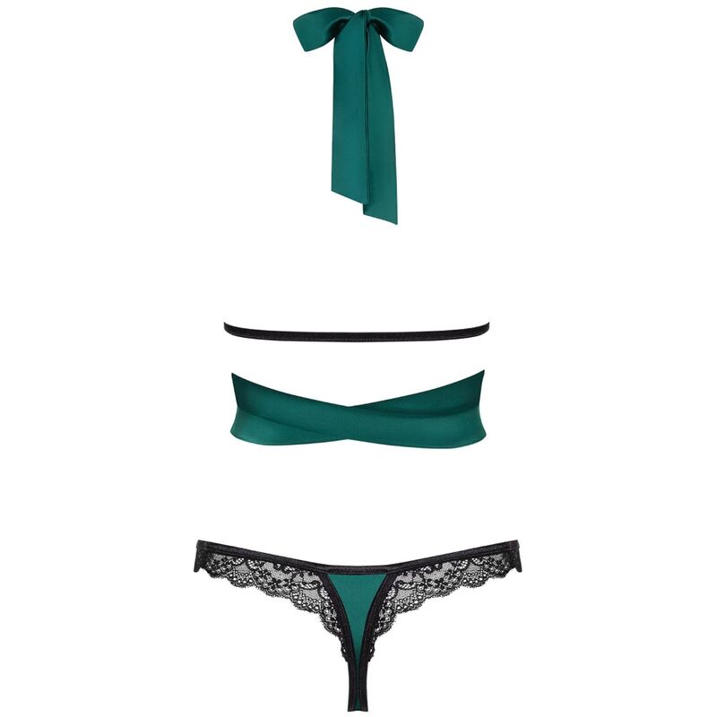 OBSESSIVE - SENSUELIA SET TWO PIECES RED XXL - 53Xshop
