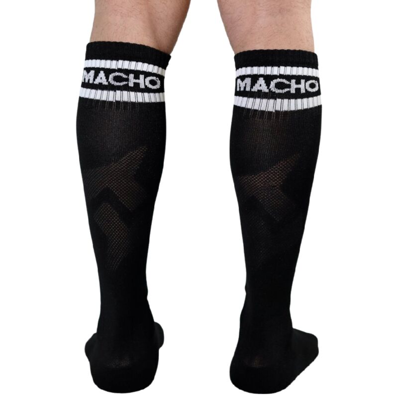 MACHO - LONG SOCKS ONE SIZE BLACK - 53Xshop