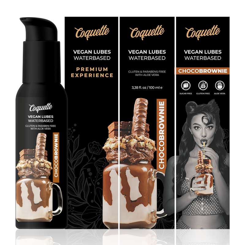 COQUETTE CHIC DESIRE - PREMIUM EXPERIENCE 100ML VEGAN LUBES CHOCOBROWNIE - 53Xshop