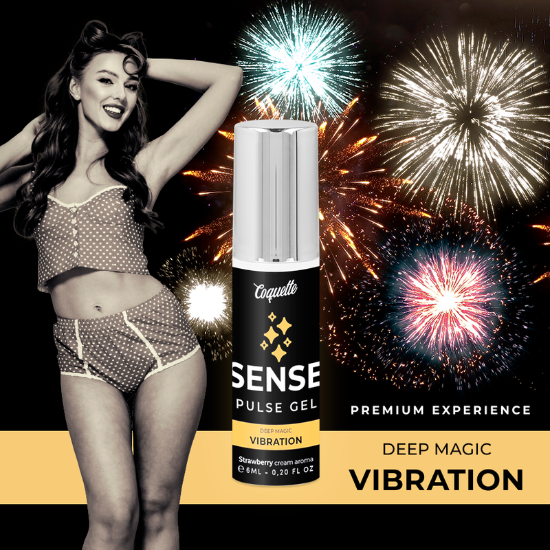 COQUETTE CHIC DESIRE - PULSE GEL STRAWBERRY MAGIC VIBRATION PREMIUM 6ML - 53Xshop