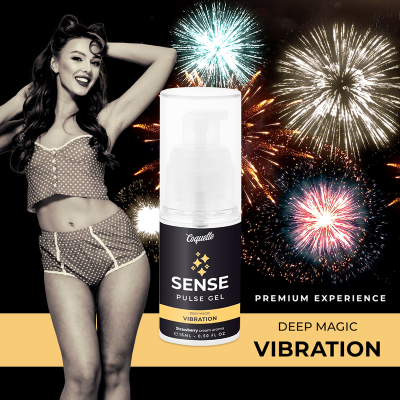COQUETTE CHIC DESIRE - PULSE GEL STRAWBERRY MAGIC VIBRATION PREMIUM 15ML - 53Xshop