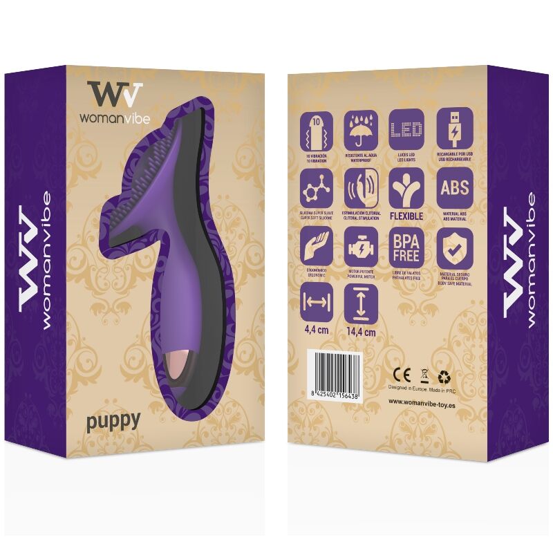 WOMANVIBE - PUPPY STIMULATOR RECHARGEABLE SILICONE - 53Xshop