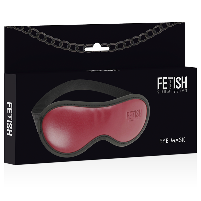 FETISH SUBMISSIVE DARK ROOM - VEGAN LEATHER MASK WITH NEOPRENE LINING - 53Xshop