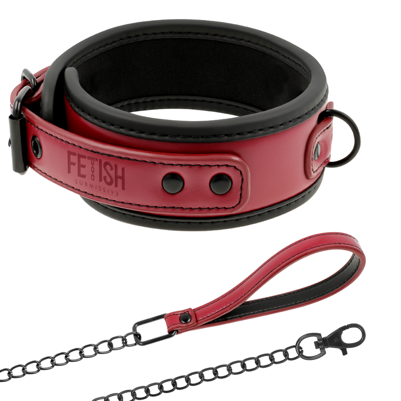 FETISH SUBMISSIVE DARK ROOM - NEOPRENE LINING CHAIN NECKLACE - 53Xshop