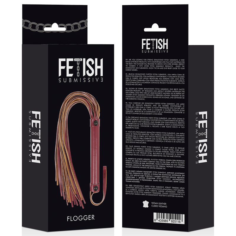 FETISH SUBMISSIVE DARK ROOM - VEGAN LEATHER WHIP - 53Xshop