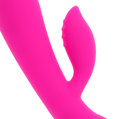 OHMAMA - RECHARGEABLE VIBRATOR WITH RABBIT 10 VIBRATION MODES 19 CM - 53Xshop