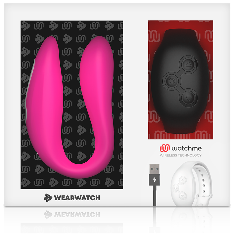 WEARWATCH - WATCHME DUAL TECHNOLOGY VIBRATOR FUCHSIA/AZABACHE - 53Xshop