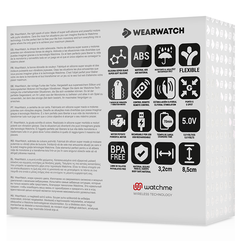 WEARWATCH - WATCHME DUAL TECHNOLOGY VIBRATOR FUCHSIA / SNOW - 53Xshop