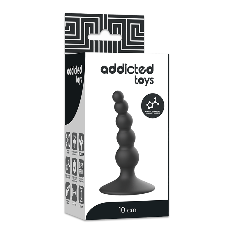 ADDICTED TOYS - ANAL SEXUAL PLUG 10 CM BLACK - 53Xshop