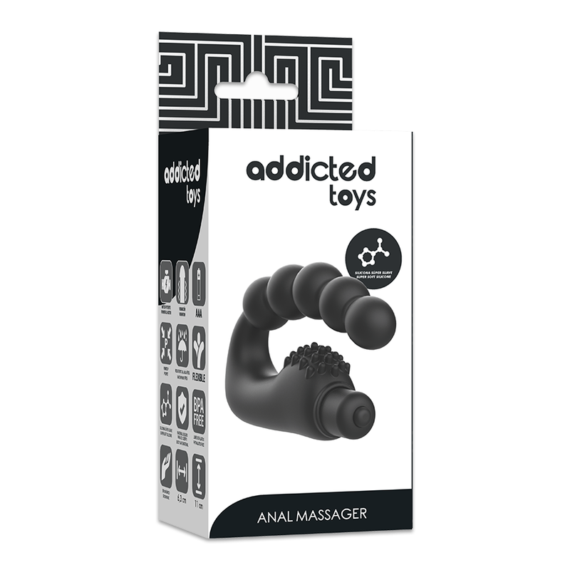 ADDICTED TOYS - ANAL MASSAGER PROSTATIC WITH VIBRATION - 53Xshop