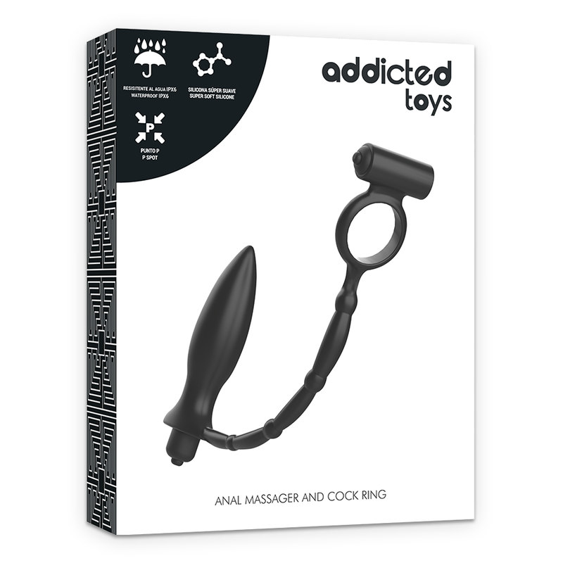 ADDICTED TOYS - ANAL PLUG WITH VIBRATORY RING - 53Xshop