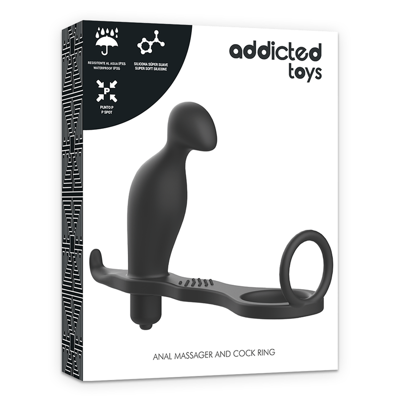 ADDICTED TOYS - ANAL PLUG WITH BLACK SILICONE RING 12 CM - 53Xshop