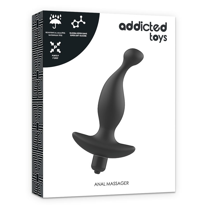 ADDICTED TOYS - ANAL MASSAGER WITH BLACK VIBRATIONMODEL 1 - 53Xshop