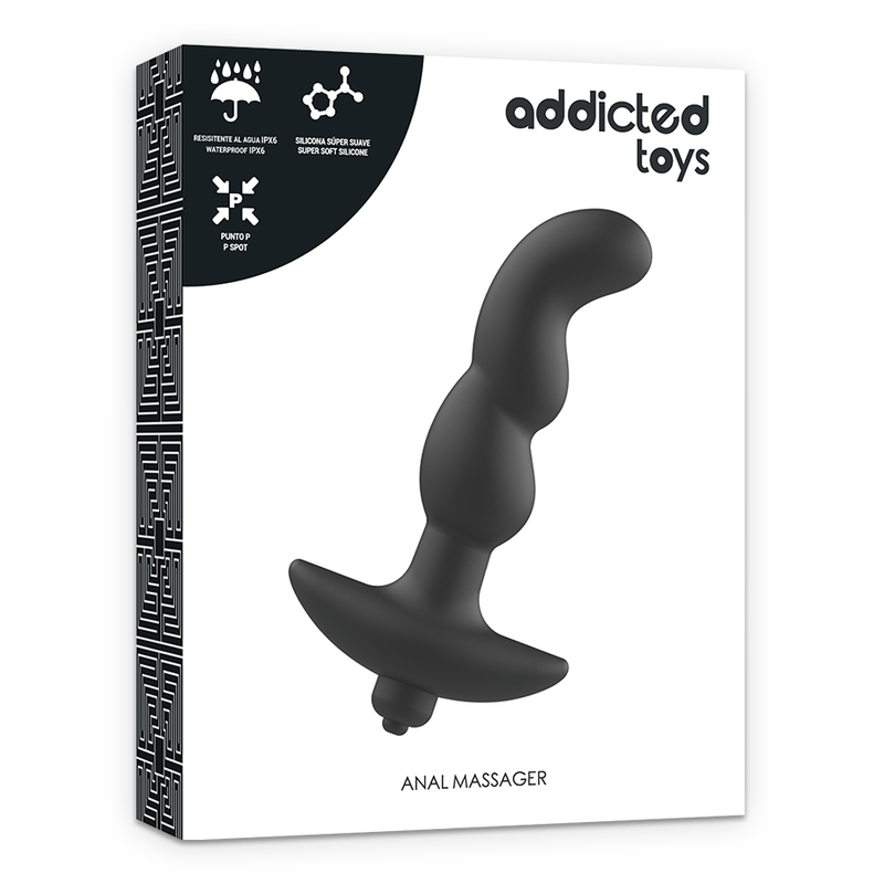 ADDICTED TOYS - ANAL MASSAGER WITH BLACK VIBRATION MODEL 2 - 53Xshop