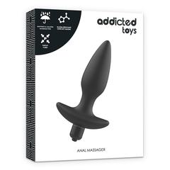 ADDICTED TOYS - MASSAGER PLUG ANAL WITH VIBRATION BLACK - 53Xshop